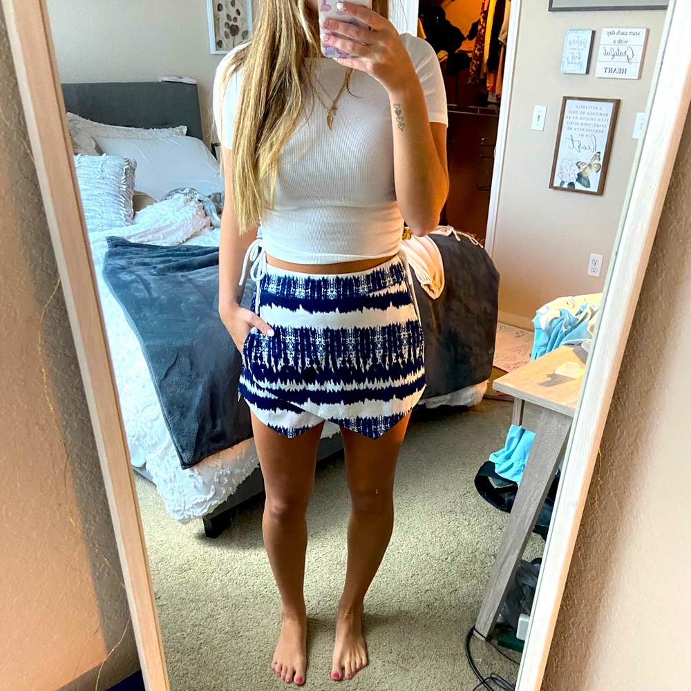 Tie dye envelope skort